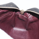 CHANEL Matelasse Chain Shoulder Bag Lamb Skin Black Gold CC Auth 178381A-17