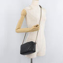 CHANEL Matelasse Chain Shoulder Bag Lamb Skin Black Gold CC Auth 178381A-22