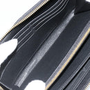 LOUIS VUITTON Monogram Empreinte Zippy Wallet Black M61864 LV Auth 178382A-19