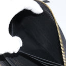 LOUIS VUITTON Monogram Empreinte Zippy Wallet Black M61864 LV Auth 178382A-22