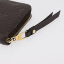 LOUIS VUITTON Monogram Empreinte Zippy Wallet Dark Brown M60548 LV Auth 178383A-8