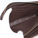 LOUIS VUITTON Monogram Empreinte Zippy Wallet Dark Brown M60548 LV Auth 178383A-17