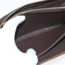 LOUIS VUITTON Monogram Empreinte Zippy Wallet Dark Brown M60548 LV Auth 178383A-11