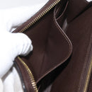 LOUIS VUITTON Monogram Empreinte Zippy Wallet Dark Brown M60548 LV Auth 178383A-19