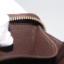 LOUIS VUITTON Monogram Empreinte Zippy Wallet Dark Brown M60548 LV Auth 178383A-12