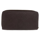 LOUIS VUITTON Monogram Empreinte Zippy Wallet Dark Brown M60548 LV Auth 178383A-2
