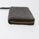 LOUIS VUITTON Monogram Empreinte Zippy Wallet Dark Brown M60548 LV Auth 178383A-3