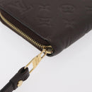 LOUIS VUITTON Monogram Empreinte Zippy Wallet Dark Brown M60548 LV Auth 178383A-7