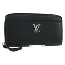 LOUIS VUITTON Zippy Rock Me Long Wallet Leather Black M62622 LV Auth 178386M-1