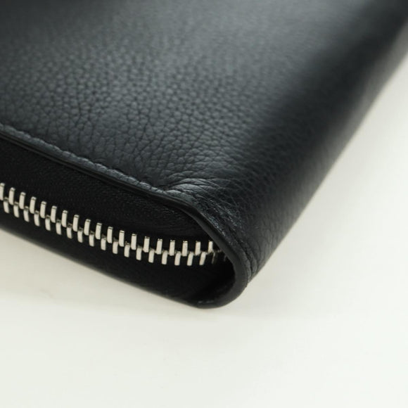 LOUIS VUITTON Zippy Rock Me Long Wallet Leather Black M62622 LV Auth 178386M