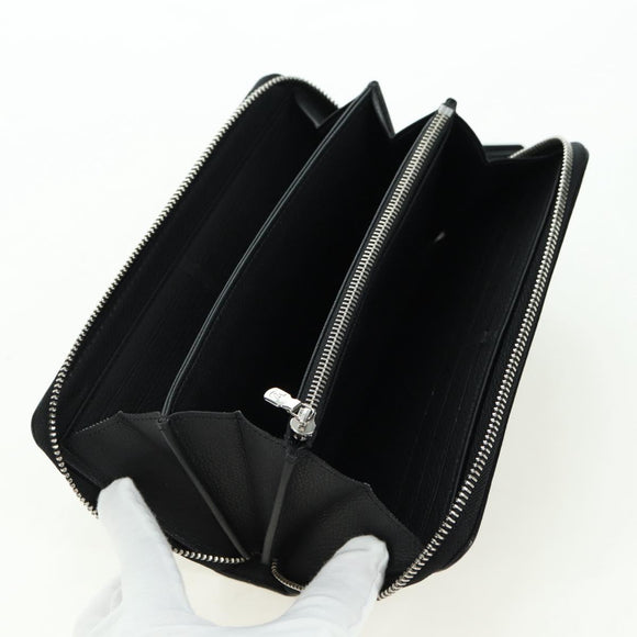 LOUIS VUITTON Zippy Rock Me Long Wallet Leather Black M62622 LV Auth 178386M