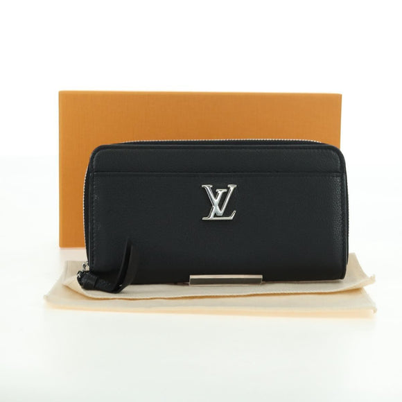 LOUIS VUITTON Zippy Rock Me Long Wallet Leather Black M62622 LV Auth 178386M