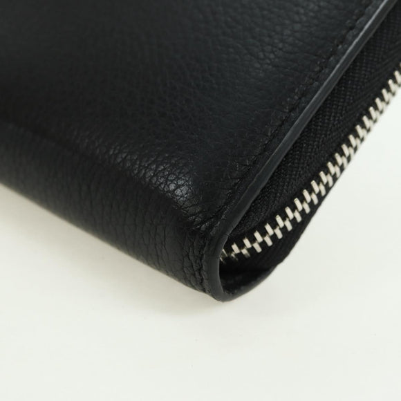 LOUIS VUITTON Zippy Rock Me Long Wallet Leather Black M62622 LV Auth 178386M