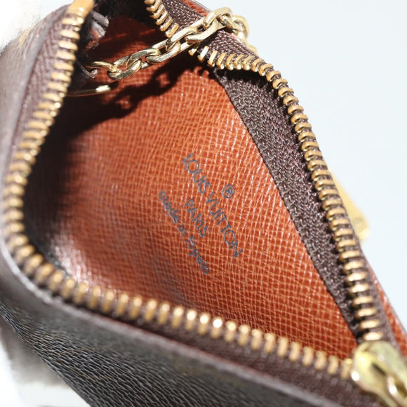 LOUIS VUITTON Monogram Pochette Cles Coin Purse M62650 LV Auth 178389A