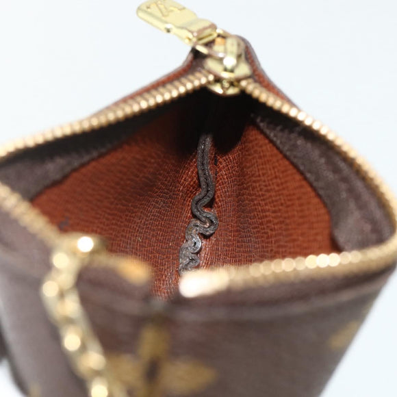 LOUIS VUITTON Monogram Pochette Cles Coin Purse M62650 LV Auth 178389A