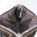FENDI Zucca Canvas Coin Purse Brown Black Auth 178390-18