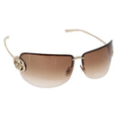 GUCCI Sunglasses metal Brown Auth 178391M-1