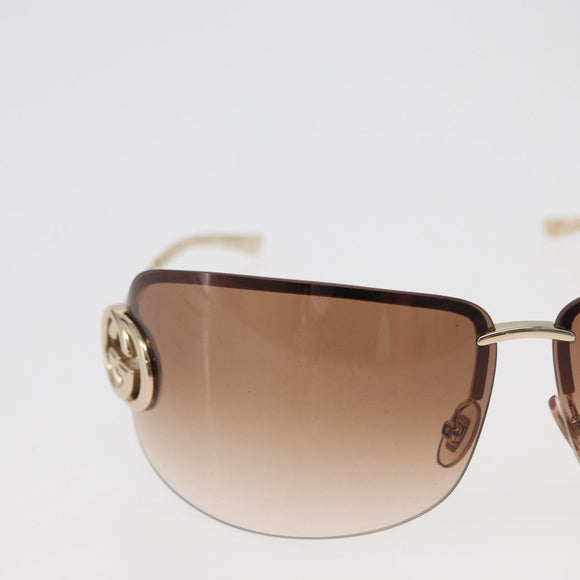 GUCCI Sunglasses metal Brown Auth 178391M