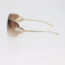 GUCCI Sunglasses metal Brown Auth 178391M-7