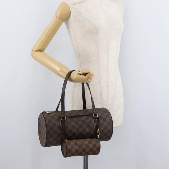 LOUIS VUITTON Damier Ebene Papillon 30 Hand Bag N51303 LV Auth 178393SAV