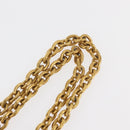 CHANEL COCO Mark Necklace metal Gold CC Auth 178394M-13