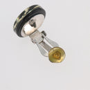 CHANEL Ohrring Kunststoff Schwarz CC Auth 178395M-10