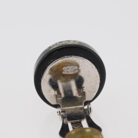 CHANEL Ohrring Kunststoff Schwarz CC Auth 178395M