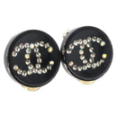 CHANEL Ohrring Kunststoff Schwarz CC Auth 178395M-1