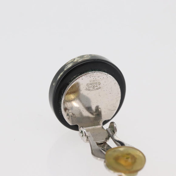 CHANEL Ohrring Kunststoff Schwarz CC Auth 178395M