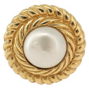 CHANEL Earring metal Gold CC Auth 178397-2