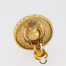 CHANEL Earring metal Gold CC Auth 178397-4