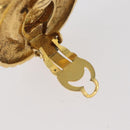 CHANEL Earring metal Gold CC Auth 178397-9
