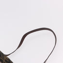 FENDI Zucca Canvas Backpack Brown Black Auth 178400-15
