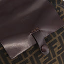 FENDI Zucca Canvas Backpack Brown Black Auth 178400-20
