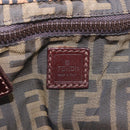 FENDI Zucca Canvas Backpack Brown Black Auth 178400-22
