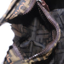 FENDI Zucca Canvas Backpack Brown Black Auth 178400-26