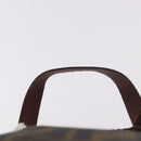 FENDI Zucca Canvas Backpack Brown Black Auth 178400-14