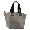 GUCCI GG Crystal Tote Bag Coated Canvas Navy 131231 Auth 178402-1
