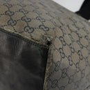 GUCCI GG Crystal Tote Bag Coated Canvas Navy 131231 Auth 178402-9