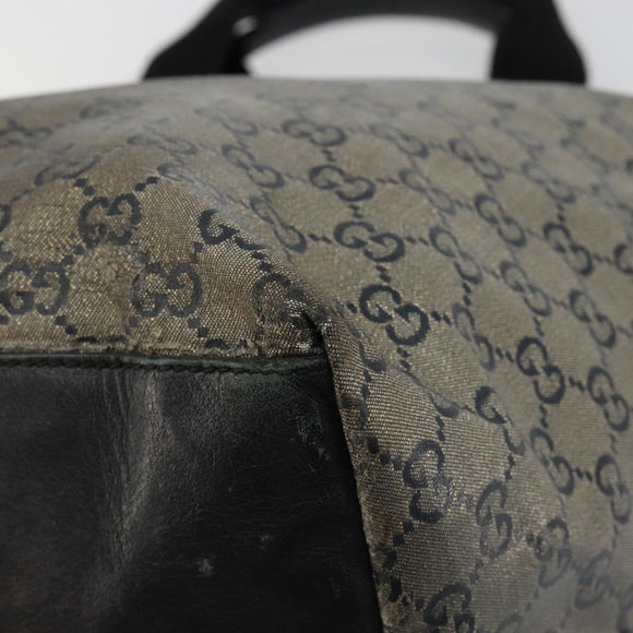 GUCCI GG Crystal Tote Bag Coated Canvas Navy 131231 Auth 178402
