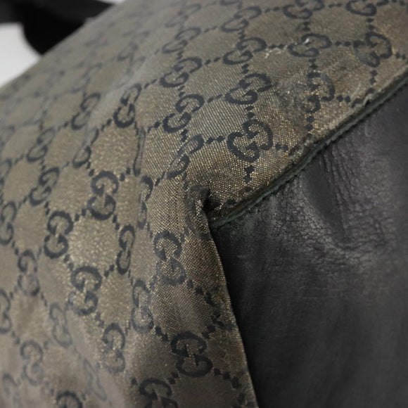 GUCCI GG Crystal Tote Bag Coated Canvas Navy 131231 Auth 178402