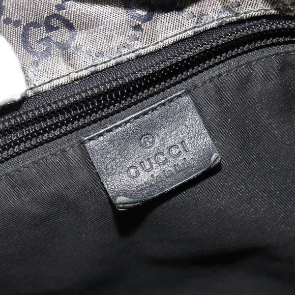 GUCCI GG Crystal Tote Bag Coated Canvas Navy 131231 Auth 178402
