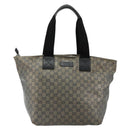 GUCCI GG Crystal Tote Bag Coated Canvas Navy 131231 Auth 178402-13