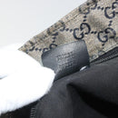 GUCCI GG Crystal Tote Bag Coated Canvas Navy 131231 Auth 178402-12