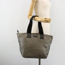 GUCCI GG Crystal Tote Bag Coated Canvas Navy 131231 Auth 178402-23