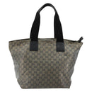 GUCCI GG Crystal Tote Bag Coated Canvas Navy 131231 Auth 178402-2