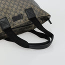GUCCI GG Crystal Tote Bag Coated Canvas Navy 131231 Auth 178402-7
