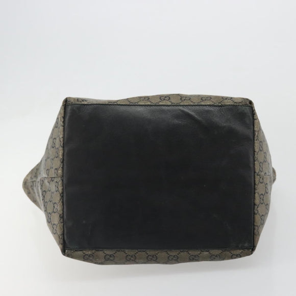 GUCCI GG Crystal Tote Bag Coated Canvas Navy 131231 Auth 178402
