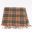 Burberrys Nova Check Scarf Wool 2 Set Beige Auth 178403-10