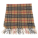 Burberrys Nova Check Scarf Wool 2 Set Beige Auth 178403-2